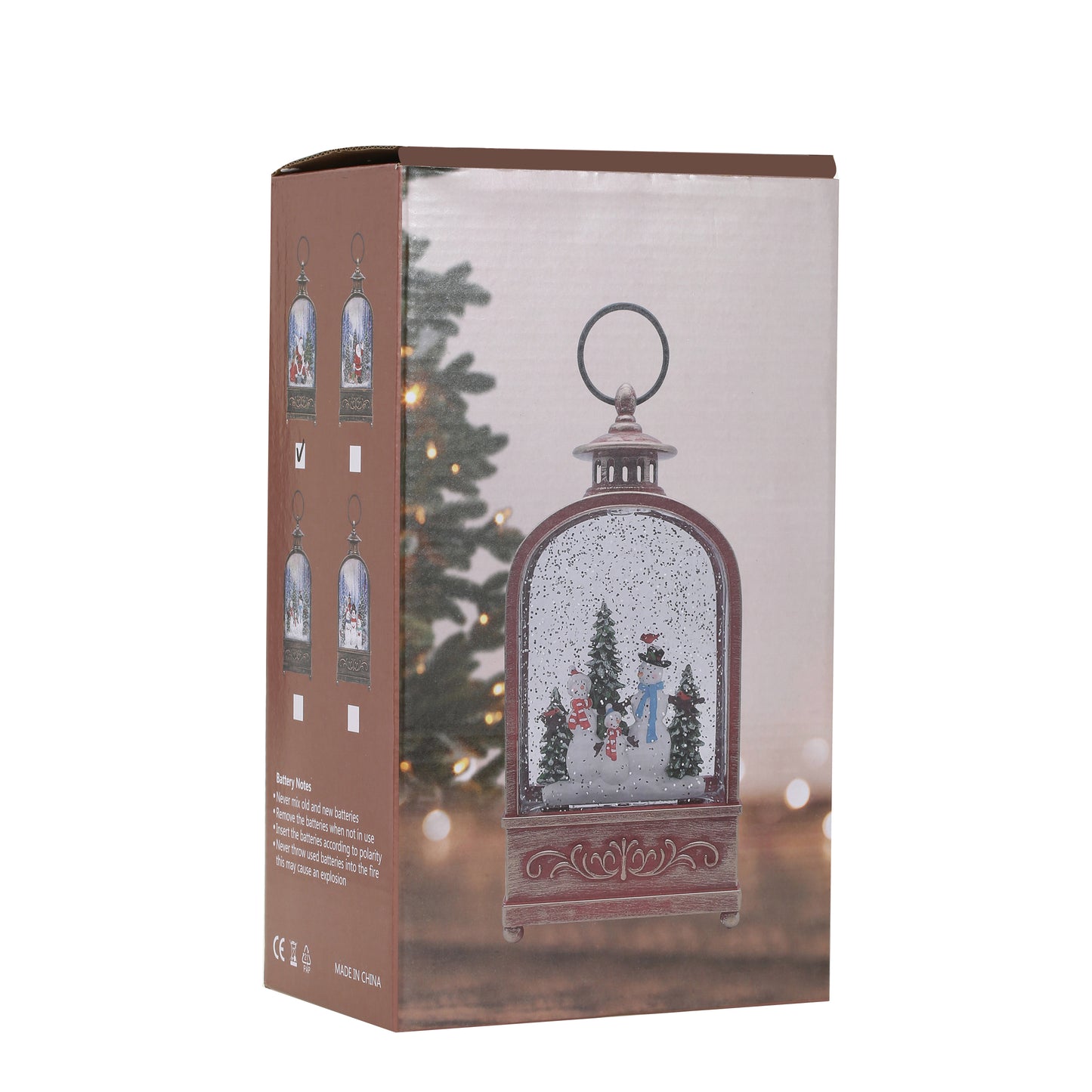 SINT Christmas Vintage Snow Globe Lantern