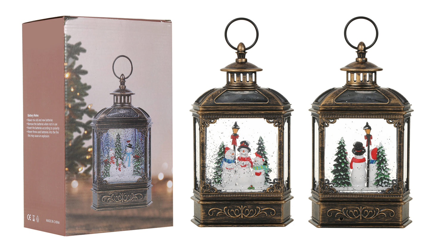 SINT Christmas Vintage Snow Globe Lantern