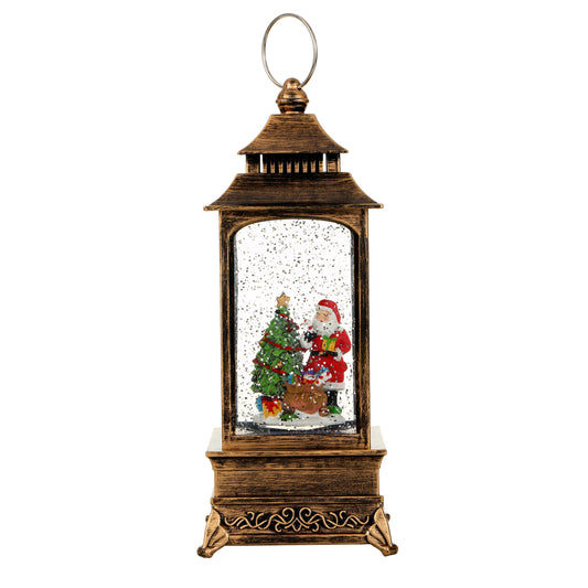 SINT Christmas Musical Snow Globe Lantern (Santa with Christmas Tree)