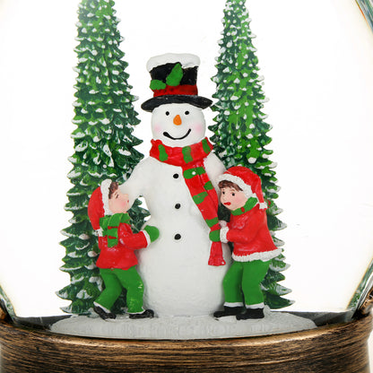 SINT Christmas Musical Snow Globe Spinning Water Glittering Lantern