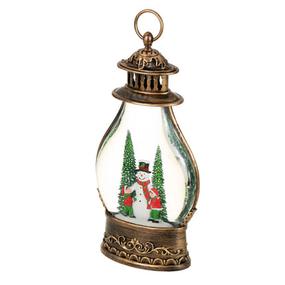 SINT Christmas Musical Snow Globe Spinning Water Glittering Lantern