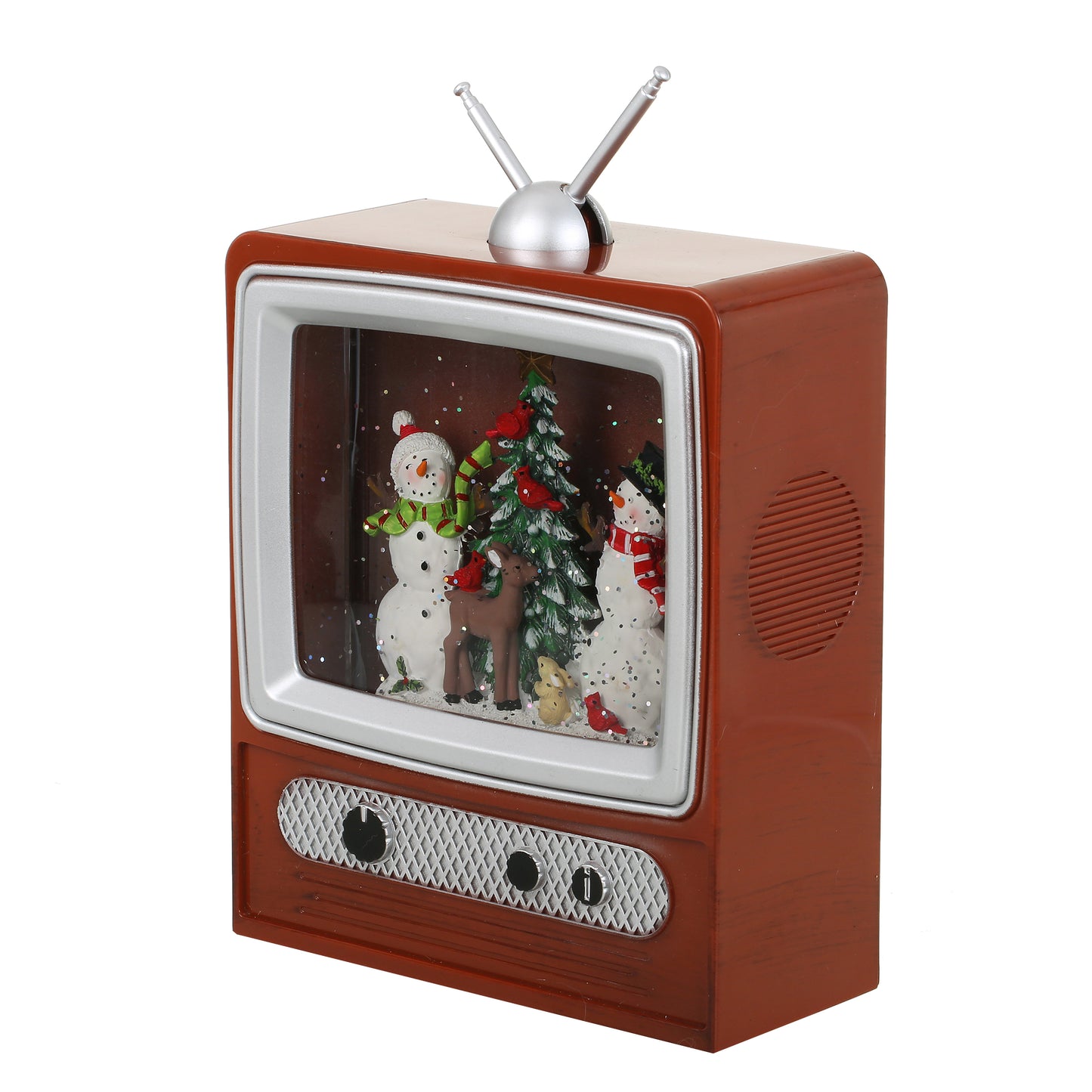 SINT Christmas Musical Retro Style TV Snow Globe Lantern