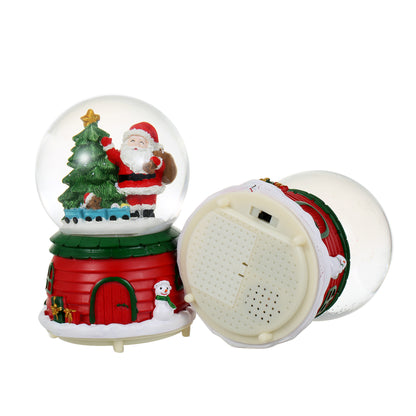 SINT Christmas Musical Glittering Water Snow Globe | Set of 2