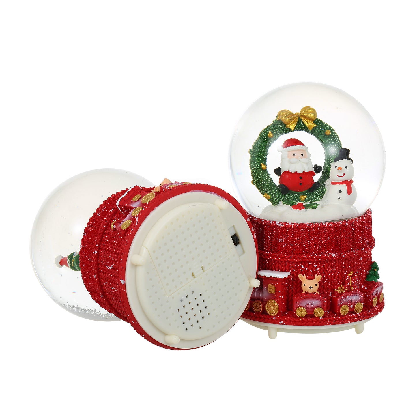 SINT Christmas Musical Glittering Water Snow Globe | Set of 2