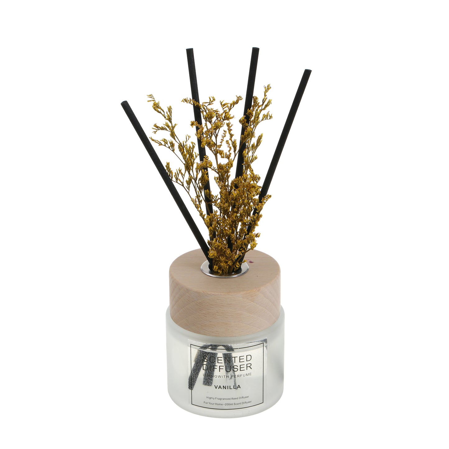 SINT Vanilla Home Fragrance Reed Scented Diffuser (200 ml) with 4 Reed Sticks