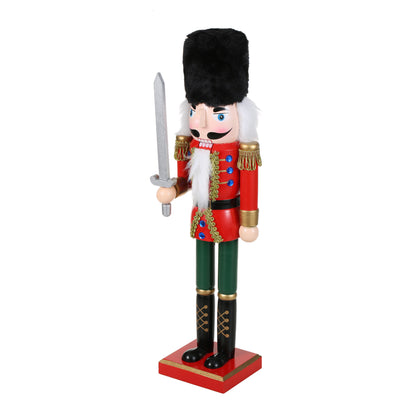 SINT 15 Inch Traditional Wooden Nutcracker for Christmas Decorations