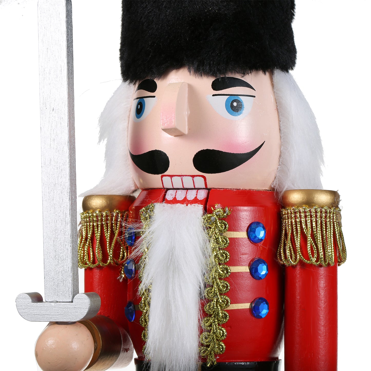 SINT 15 Inch Traditional Wooden Nutcracker for Christmas Decorations