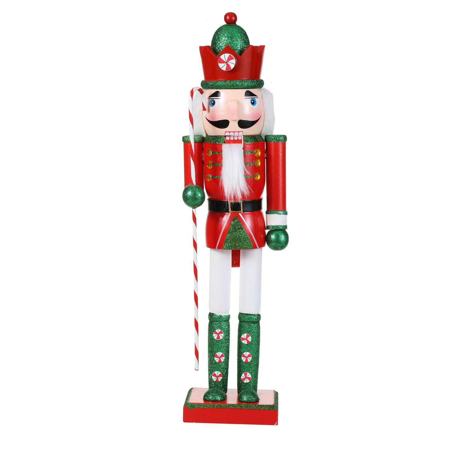 SINT 15 Inch Traditional Wooden Nutcracker for Christmas Decorations