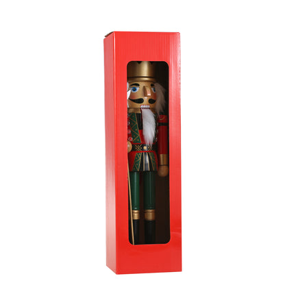 SINT 15 Inch Traditional Wooden Nutcracker for Christmas Decorations