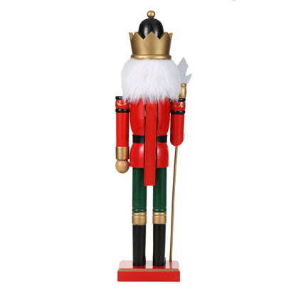 SINT 15 Inch Traditional Wooden Nutcracker for Christmas Decorations