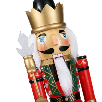 SINT 15 Inch Traditional Wooden Nutcracker for Christmas Decorations