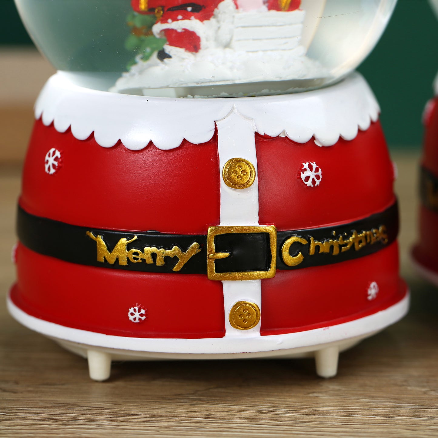 SINT Christmas Musical Glittering Water Snow Globe | Set of 2