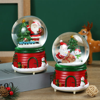 SINT Christmas Musical Glittering Water Snow Globe | Set of 2