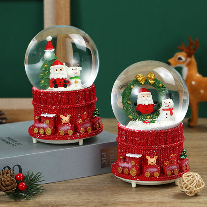 SINT Christmas Musical Glittering Water Snow Globe | Set of 2