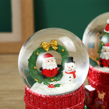 SINT Christmas Musical Glittering Water Snow Globe | Set of 2