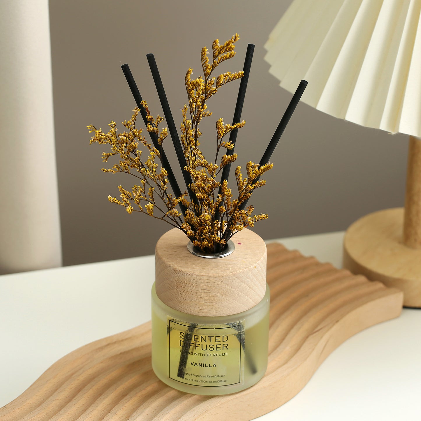 SINT Vanilla Home Fragrance Reed Scented Diffuser (200 ml) with 4 Reed Sticks