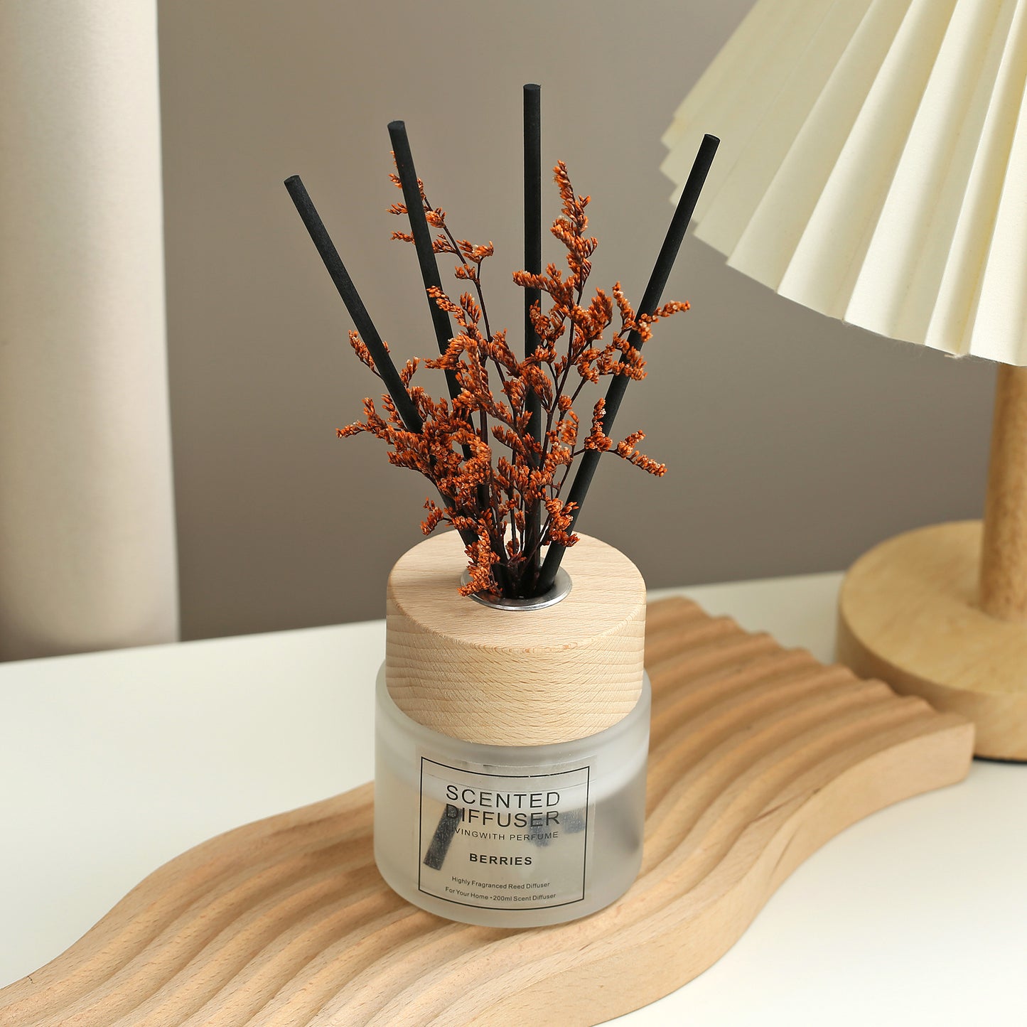 SINT Berries Home Fragrance Reed Scented Diffuser (200 ml) with 4 Reed Sticks