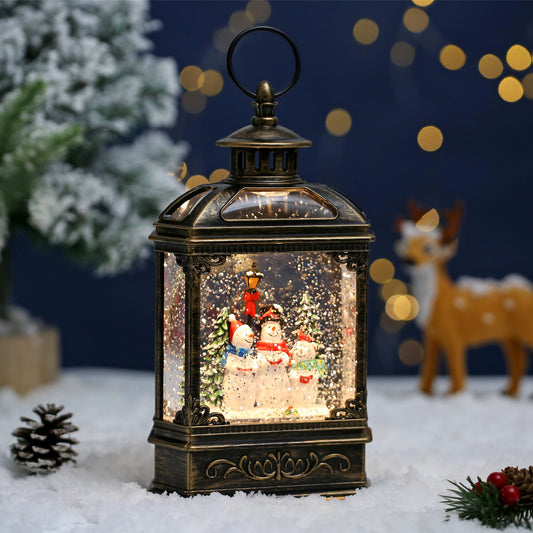 SINT Christmas Vintage Snow Globe Lantern