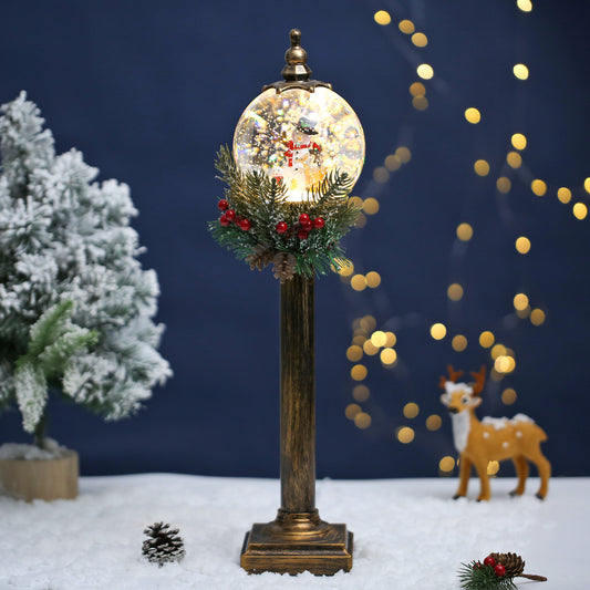 SINT Christmas Snow Globe Pole Lamp (Snowman)