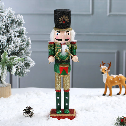 SINT 15 Inch Traditional Wooden Nutcracker for Christmas Decorations