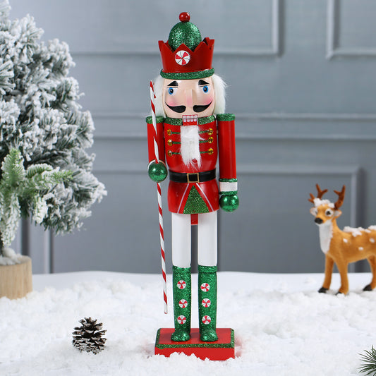 SINT 15 Inch Traditional Wooden Nutcracker for Christmas Decorations