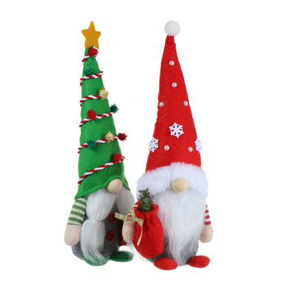 SINT Christmas Gnome Handmade Scandinavian Tomte Set of 2 for Home Decorations