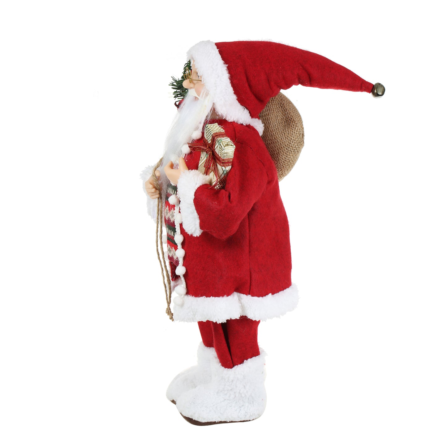 SINT 18 Inch Christmas Standing Santa Claus Doll Statue Figurine Ornament