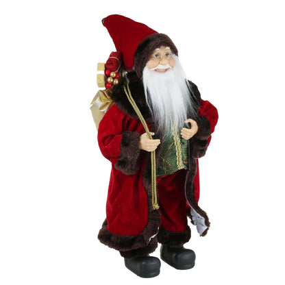 SINT 18 Inch Christmas Standing Santa Claus Doll Statue Figurine Ornament