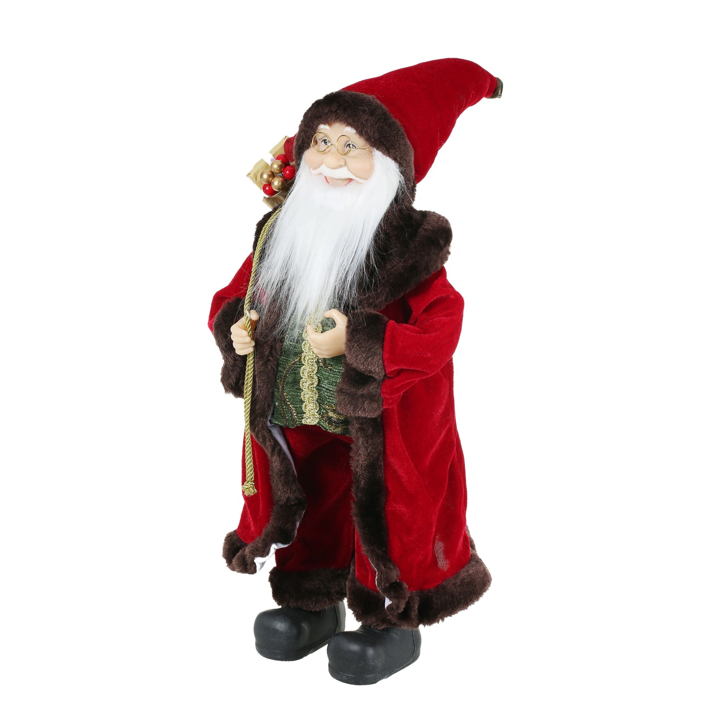 SINT 18 Inch Christmas Standing Santa Claus Doll Statue Figurine Ornament