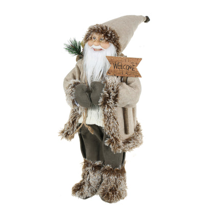 SINT 18 Inch Christmas Standing Santa Claus Doll Statue Figurine Ornament