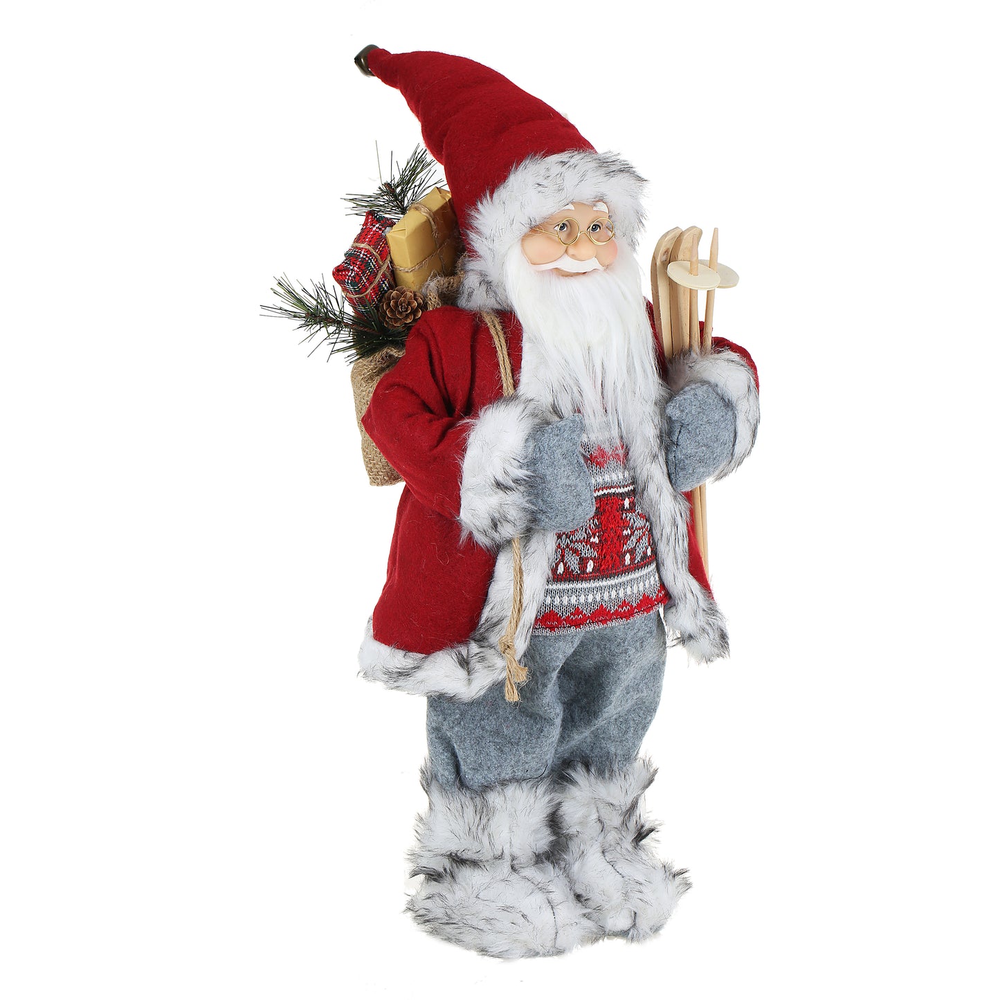 SINT 18 Inch Christmas Standing Santa Claus Doll Statue Figurine Ornament