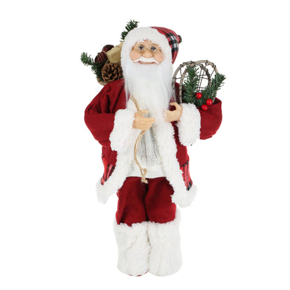 SINT 18 Inch Christmas Standing Santa Claus Doll Statue Figurine Ornament