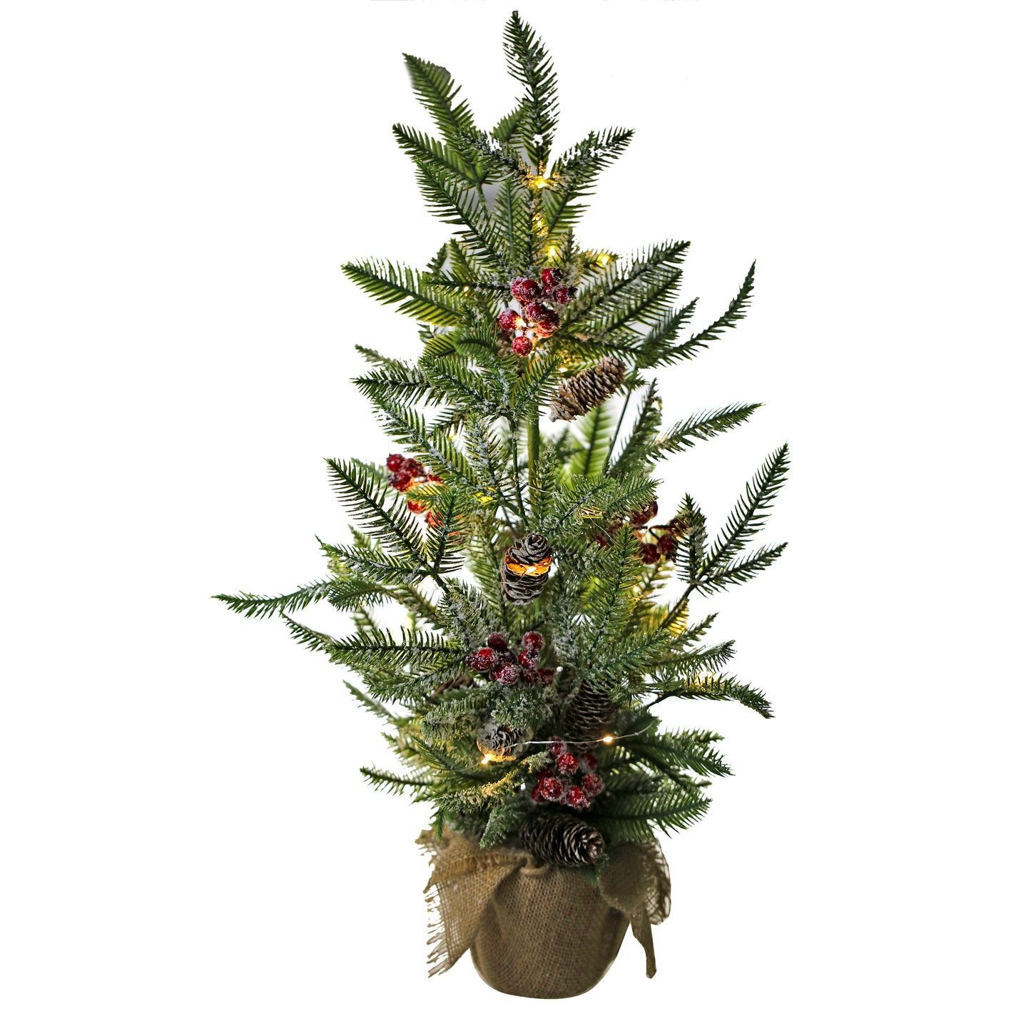 SINT 30" Premium Artificial Small Chritsmas Tree with Light for Home Decoration