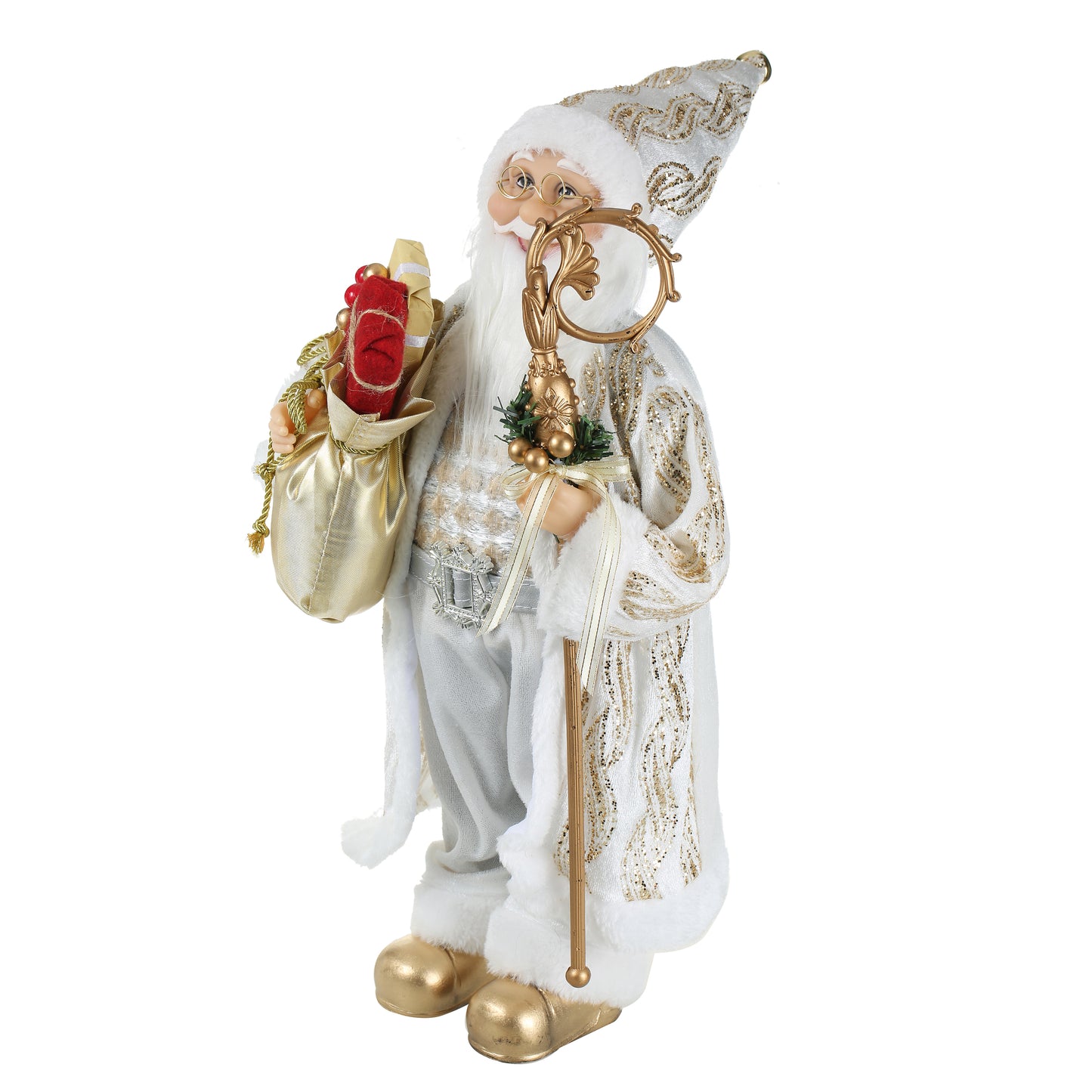 SINT 18 Inch Christmas Standing Santa Claus Doll Statue Figurine Ornament