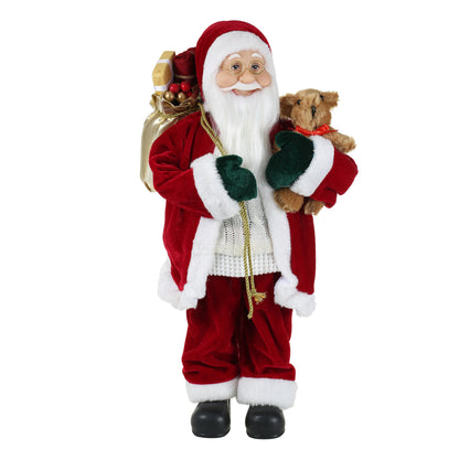 SINT 18 Inch Christmas Standing Santa Claus Doll Statue Figurine Ornament