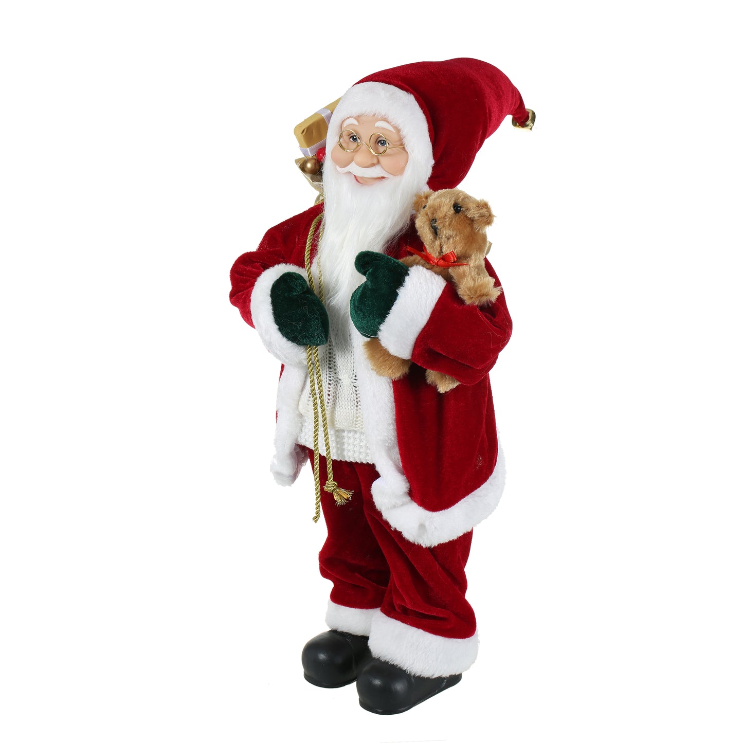 SINT 18 Inch Christmas Standing Santa Claus Doll Statue Figurine Ornament