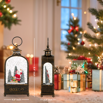 SINT Christmas Vintage Snow Globe Lantern