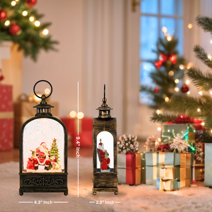 SINT Christmas Vintage Snow Globe Lantern