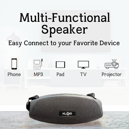 KLGO Waterproof Bluetooth Speaker | Gray