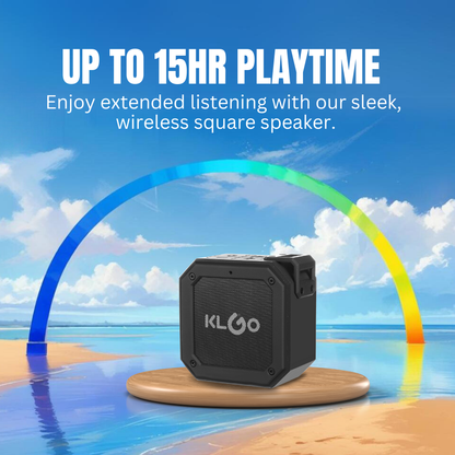 KLGO Bluetooth Stereo Sound Waterproof Speakers