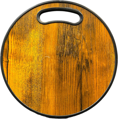 Round Cutting Board| Black & Yellow