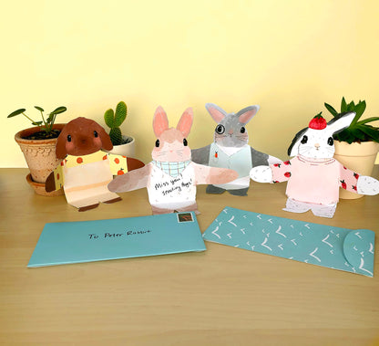 Snuggle Bunnies Notecards & Envelopes