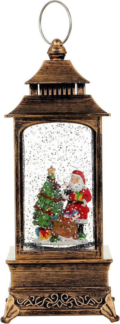 SINT Christmas Musical Snow Globe Lantern (Santa with Christmas Tree)