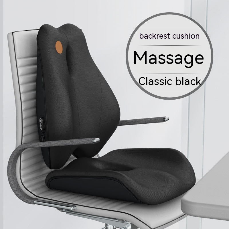 Office Waist Cushion Electric Massage Memory Foam