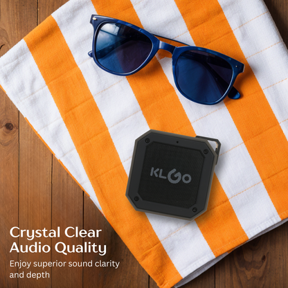 KLGO Bluetooth Stereo Sound Waterproof Speakers