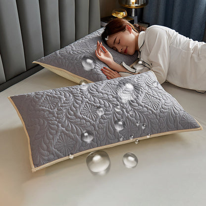 Pair Pack Waterproof Head Oil Resistant Latex Pillow Protectors