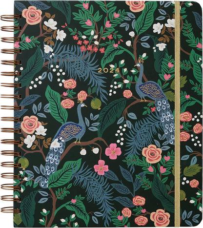 RIFLE PAPER CO. 2024 Peacock 17-Month Planner Large