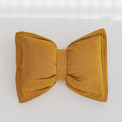 Creative Bowknot Cotton Lumbar Pillow