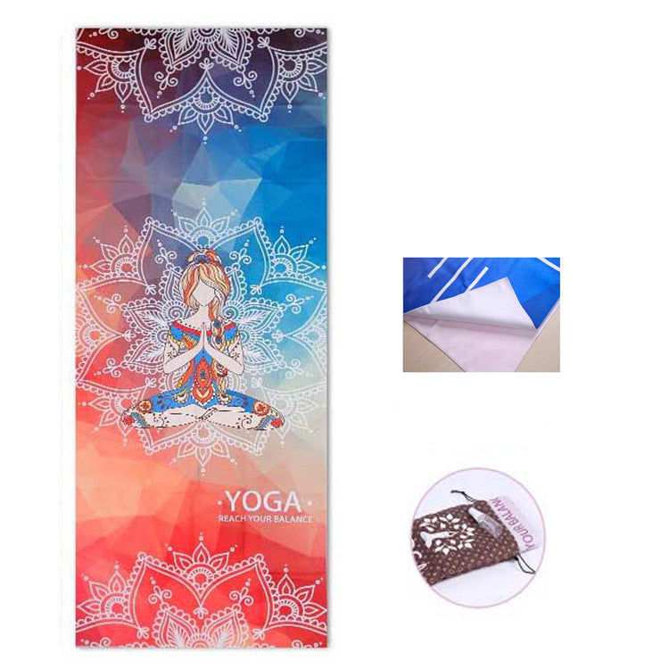 Non-slip yoga cloth mat