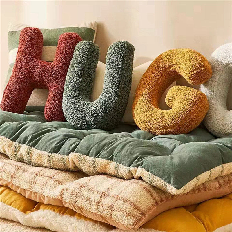 26 English Letters Pillow Sofa Cushion Shooting Props